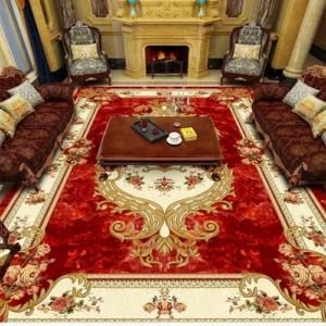 European Style Household Carpets Room Decorative Rug Carpets Non-slip Floor Mat