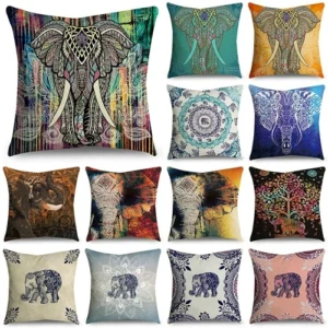 Mandala Pillow Case Polyester Bohemian Household Soft Decorative Cushion Cover