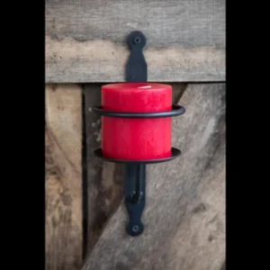 Wall Mount Sconce - Candle holder - Wrought Iron - Amish Made