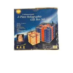 Home Accents Light Up Set of Gift Boxes Indoor Outdoor Automated Holiday Decor